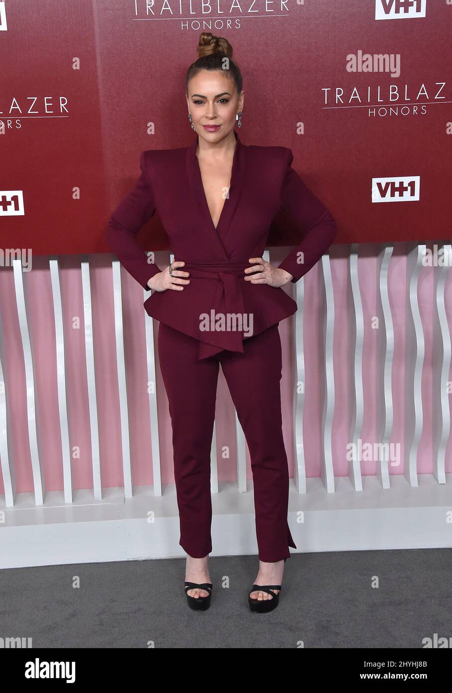 Alyssa Milano attending the VH1 Trailblazer Honors at Wilshire Ebell