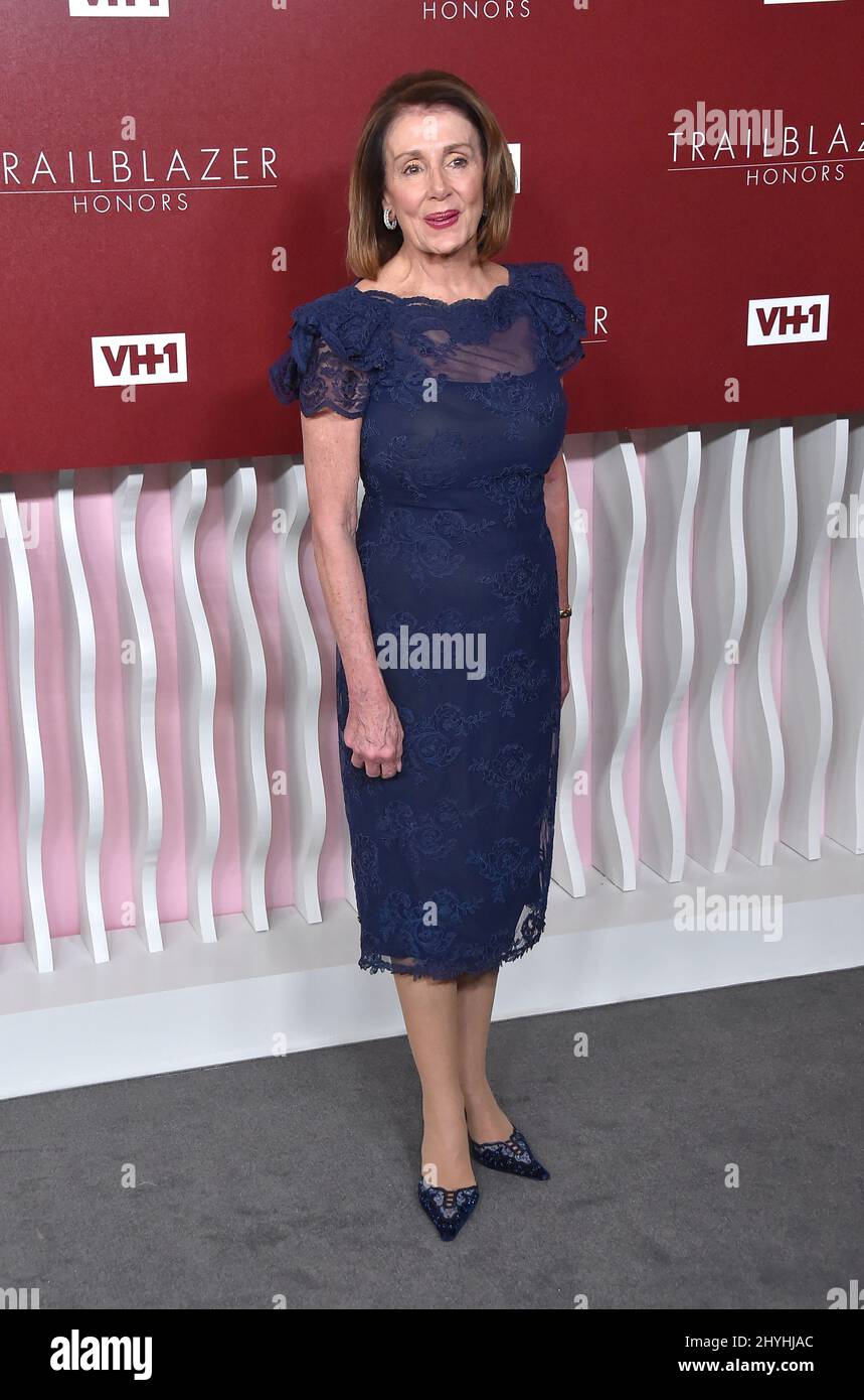 Nancy Pelosi attending the VH1 Trailblazer Honors at Wilshire Ebell Theatre in in Los Angeles, California Stock Photo