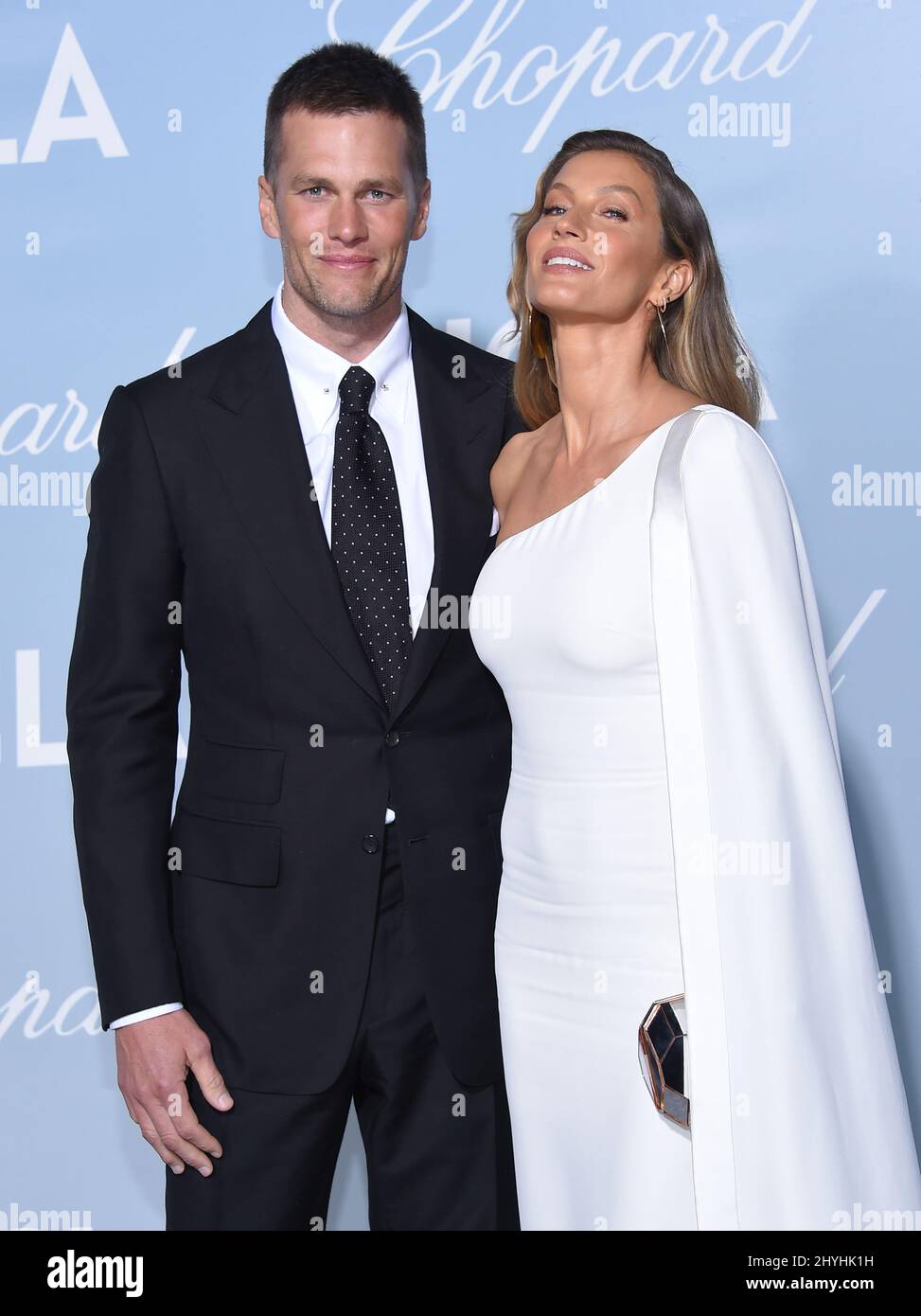 Tom Brady and Gisele Bundchen attending the Hollywood For Science gala in Los Angeles, California Stock Photo