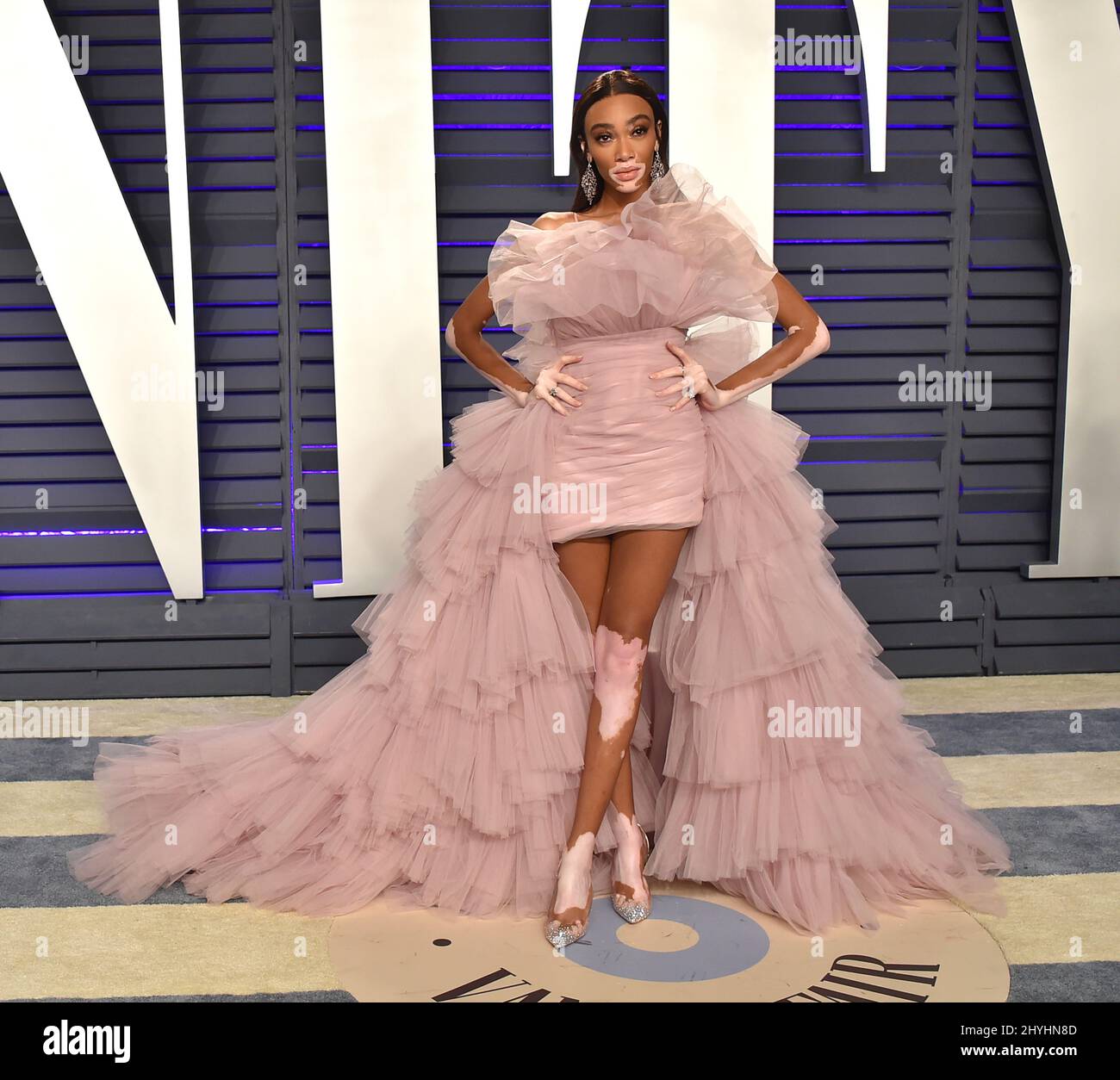 Winnie Harlow attending the 2019 Vanity Fair Oscar Party held at the