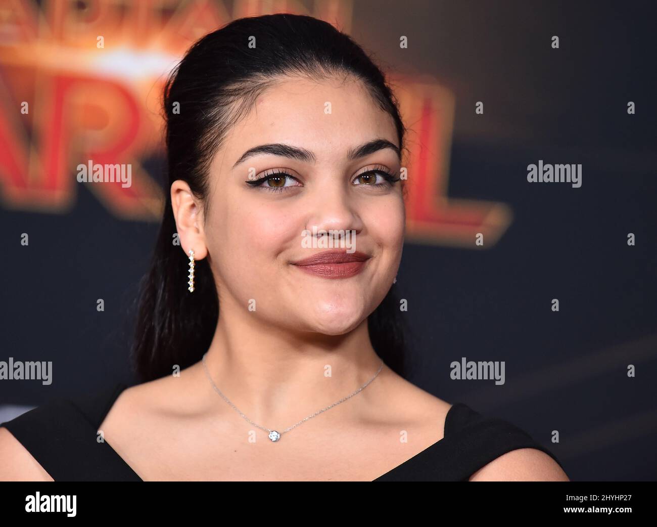 Laurie Hernandez at the world premiere of "Captain Marvel" held at the