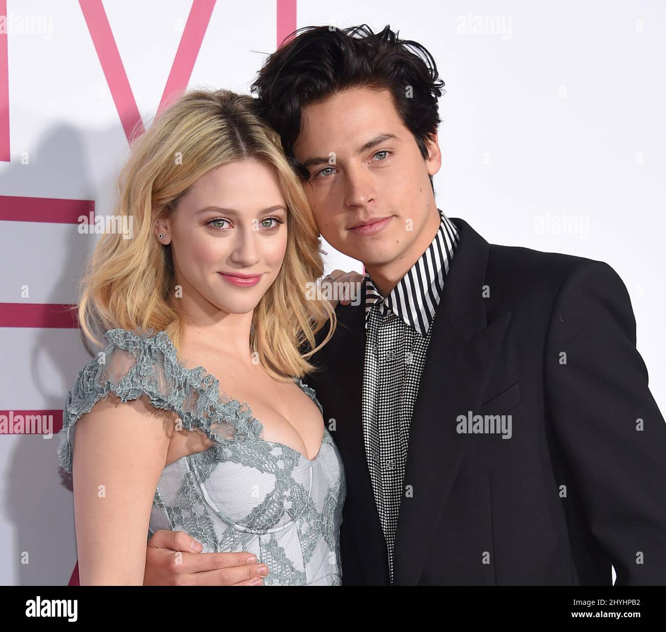 Lili Reinhart and Cole Sprouse attending the premiere of Five Feet