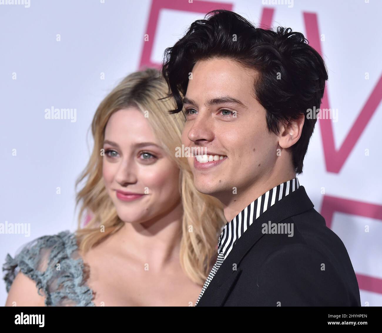 Lili Reinhart and Cole Sprouse attending the premiere of Five Feet