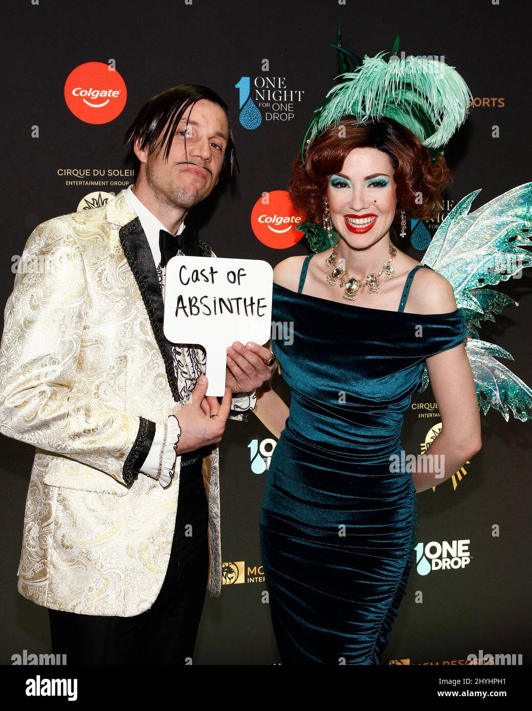Cast of Absinthe attending the 7th Annual ONE NIGHT FOR ONE DROP 2019