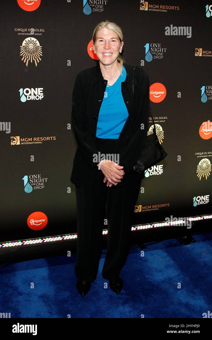 Andrea Jaeger attending the 7th Annual ONE NIGHT FOR ONE DROP 2019, HYDE Nightclub, Bellagio Resort & Casino in Las Vegas, USA. Stock Photo