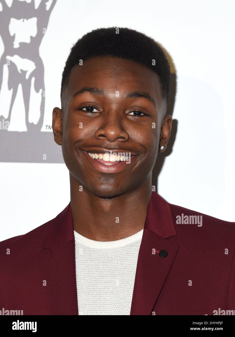 Niles Fitch arrives at the 50th NAACP Image Awards Nominees' Luncheon held at the Loews Hollywood Hotel on March 9, 2019 in Hollywood, Stock Photo