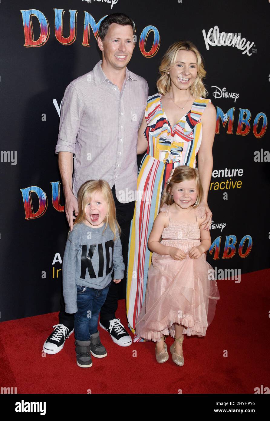 Beverley Mitchell, Michael Cameron, Kenzie Cameron and Hutton Cameron