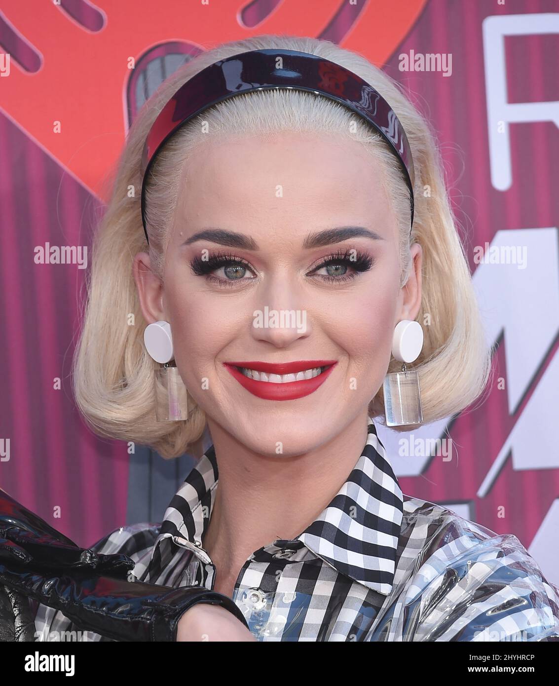 Katy Perry arriving to the iHeart Radio Music Awards at Microsoft