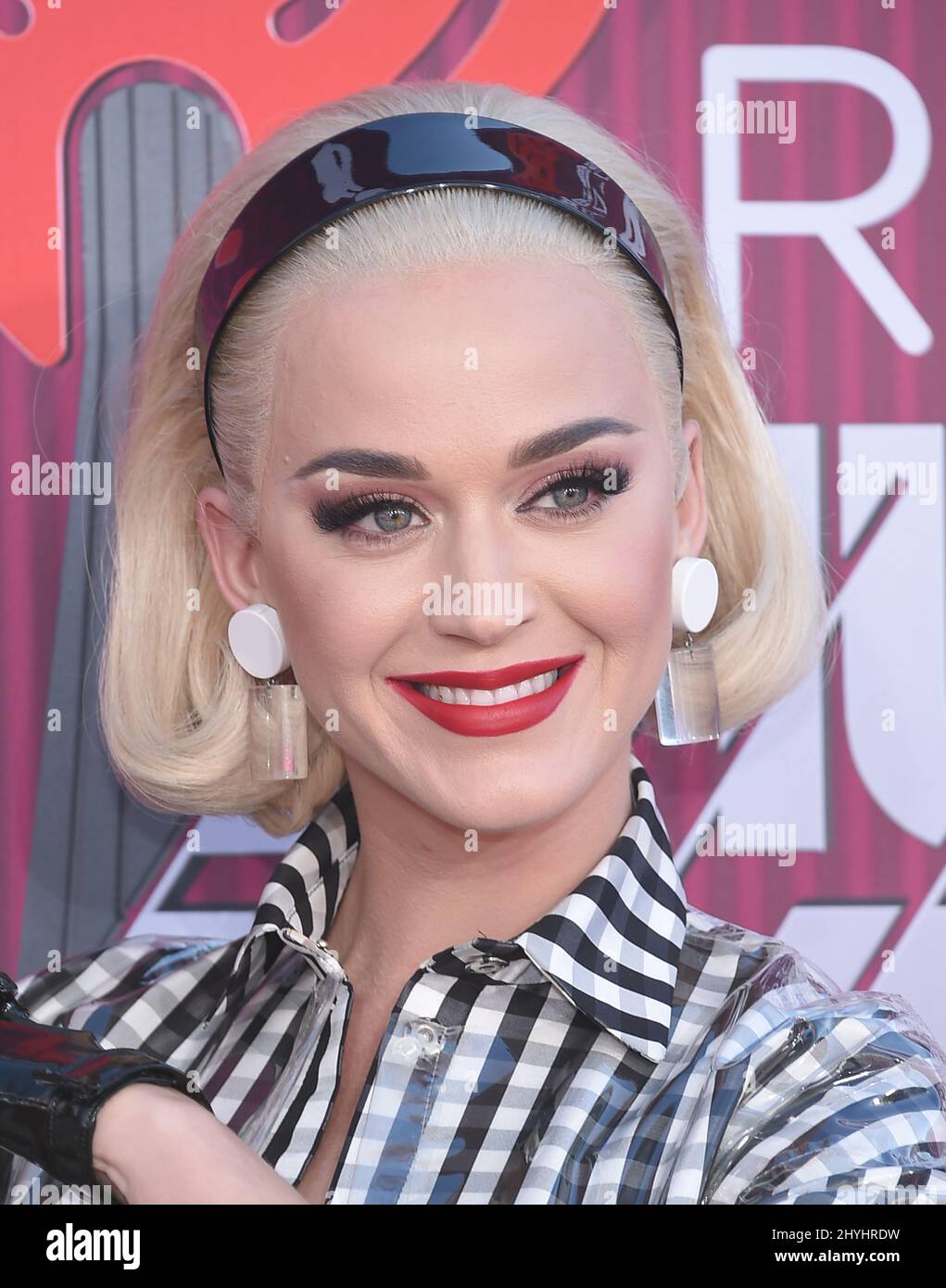 Katy Perry arriving to the iHeart Radio Music Awards at Microsoft