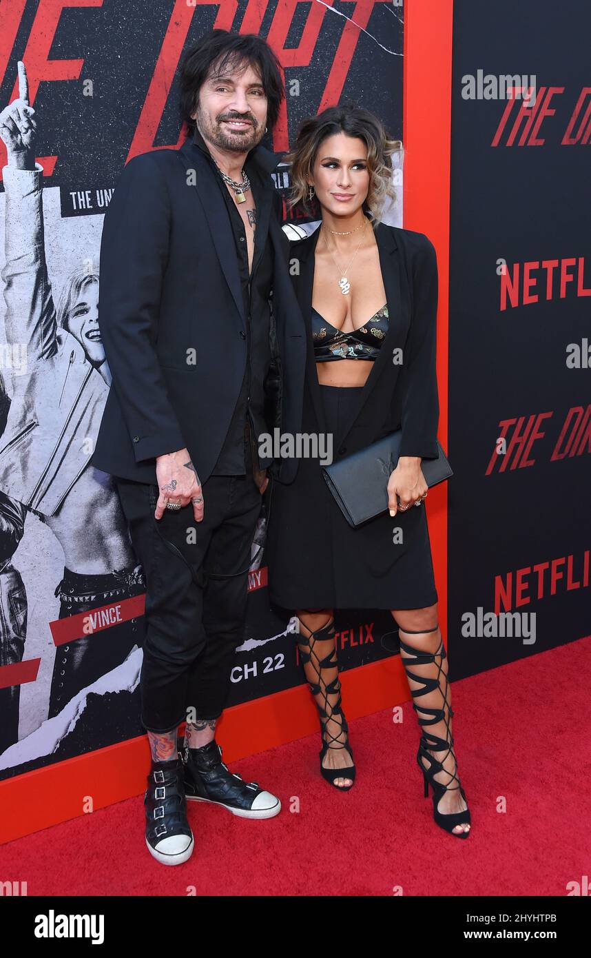 Tommy Lee And Brittany Furlan At Netflixs The Dirt World Premiere