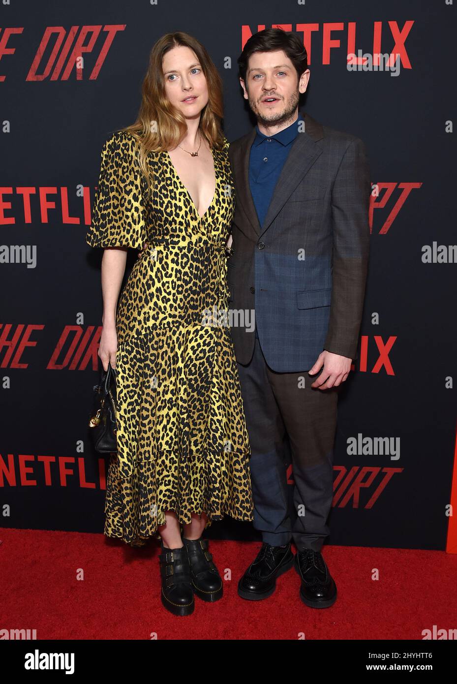 Zoe Grisedale and Iwan Rheon at Netflix's "The Dirt" world premiere
