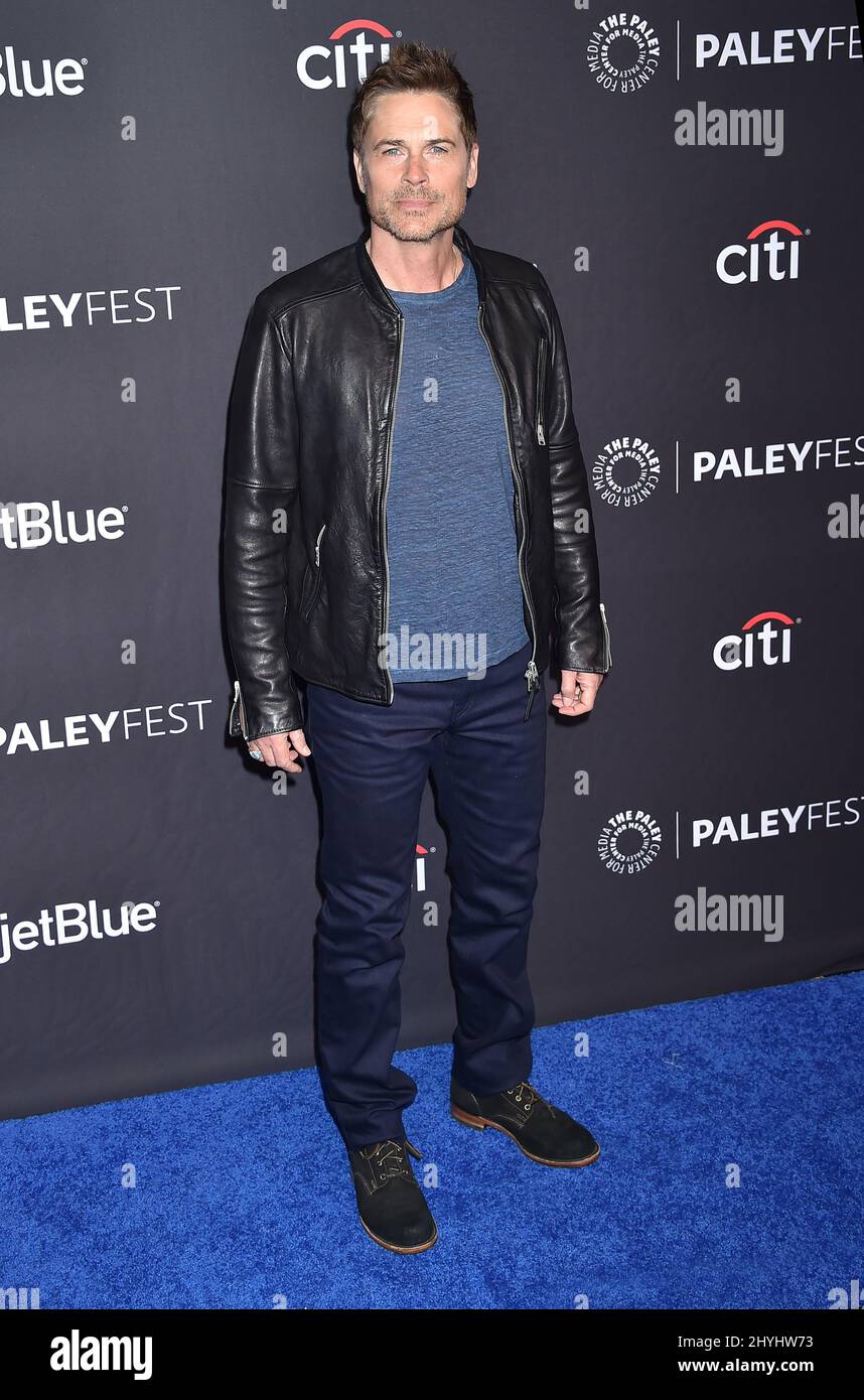 Rob Lowe at NBC's Parks and Recreation 10th Anniversary Reunion during