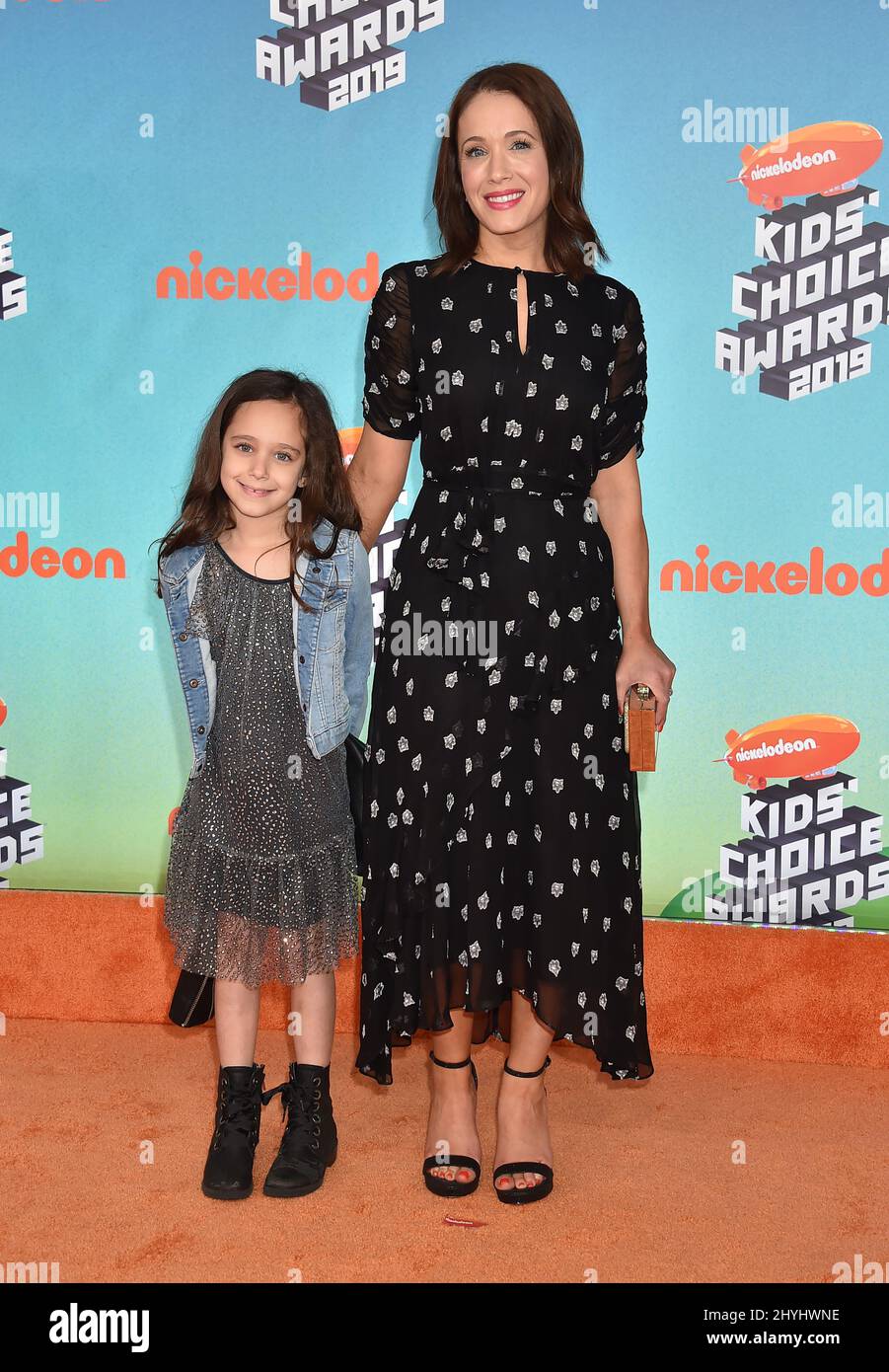 Marla Sokoloff and Elliotte Anne Puro arriving to the Nickelodeon's