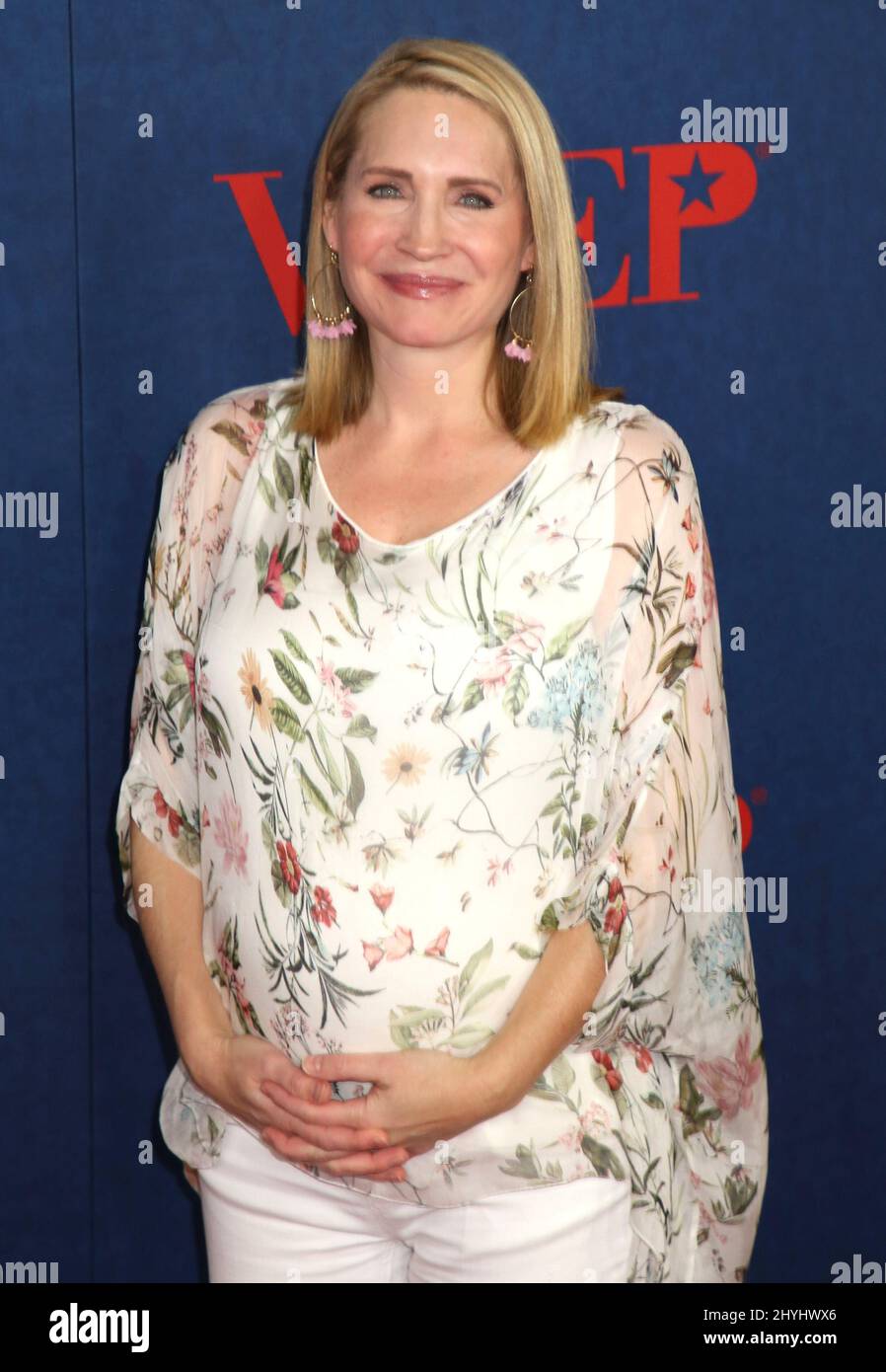 Andrea Canning attending the Veep Season 7 Premiere in New York Stock Photo