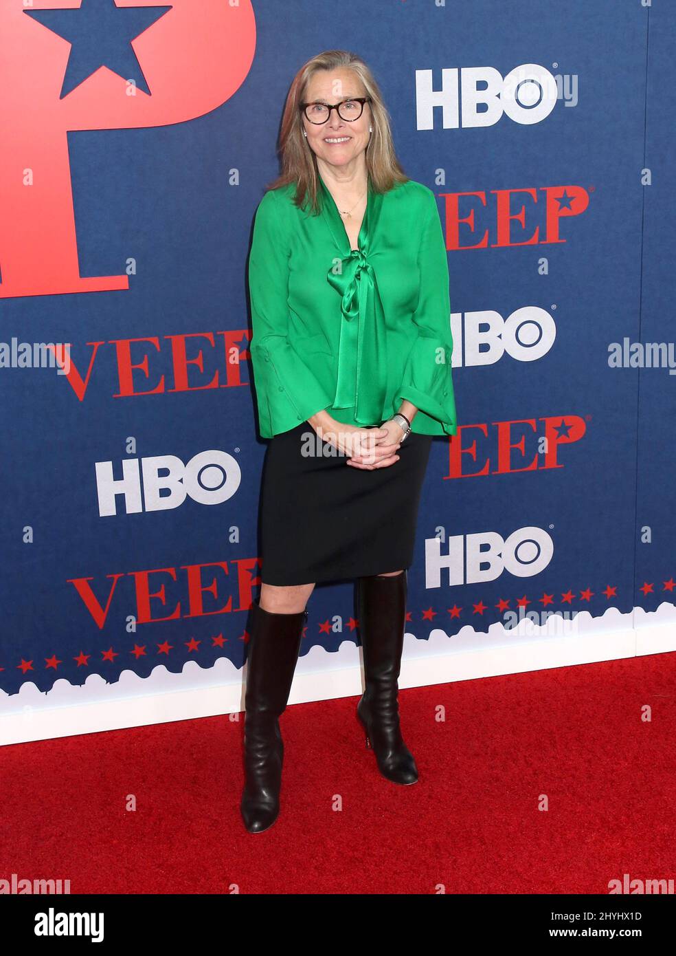 Meredith Vieira attending the Veep Season 7 Premiere in New York Stock