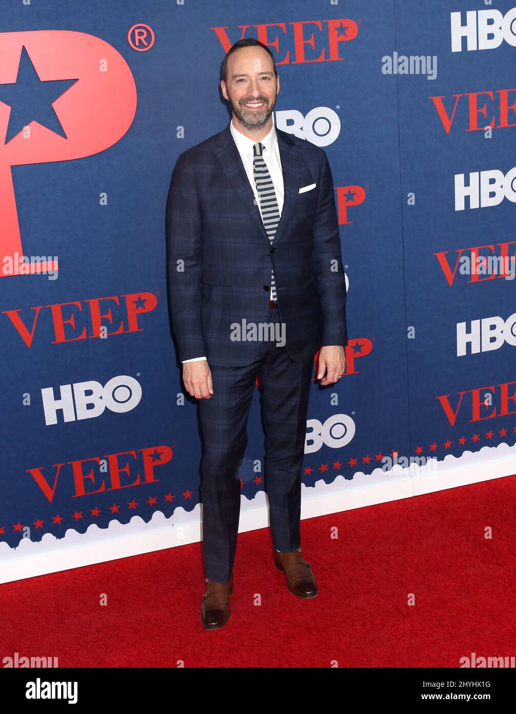Tony Hale attending the Veep Season 7 Premiere in New York Stock Photo