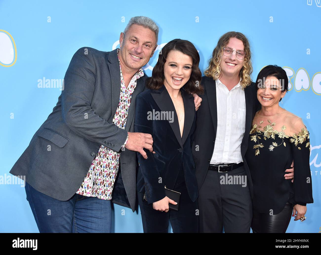 Mark Owen, Stefania LaVie Owen, Harry Ritchie and Margarita Owen