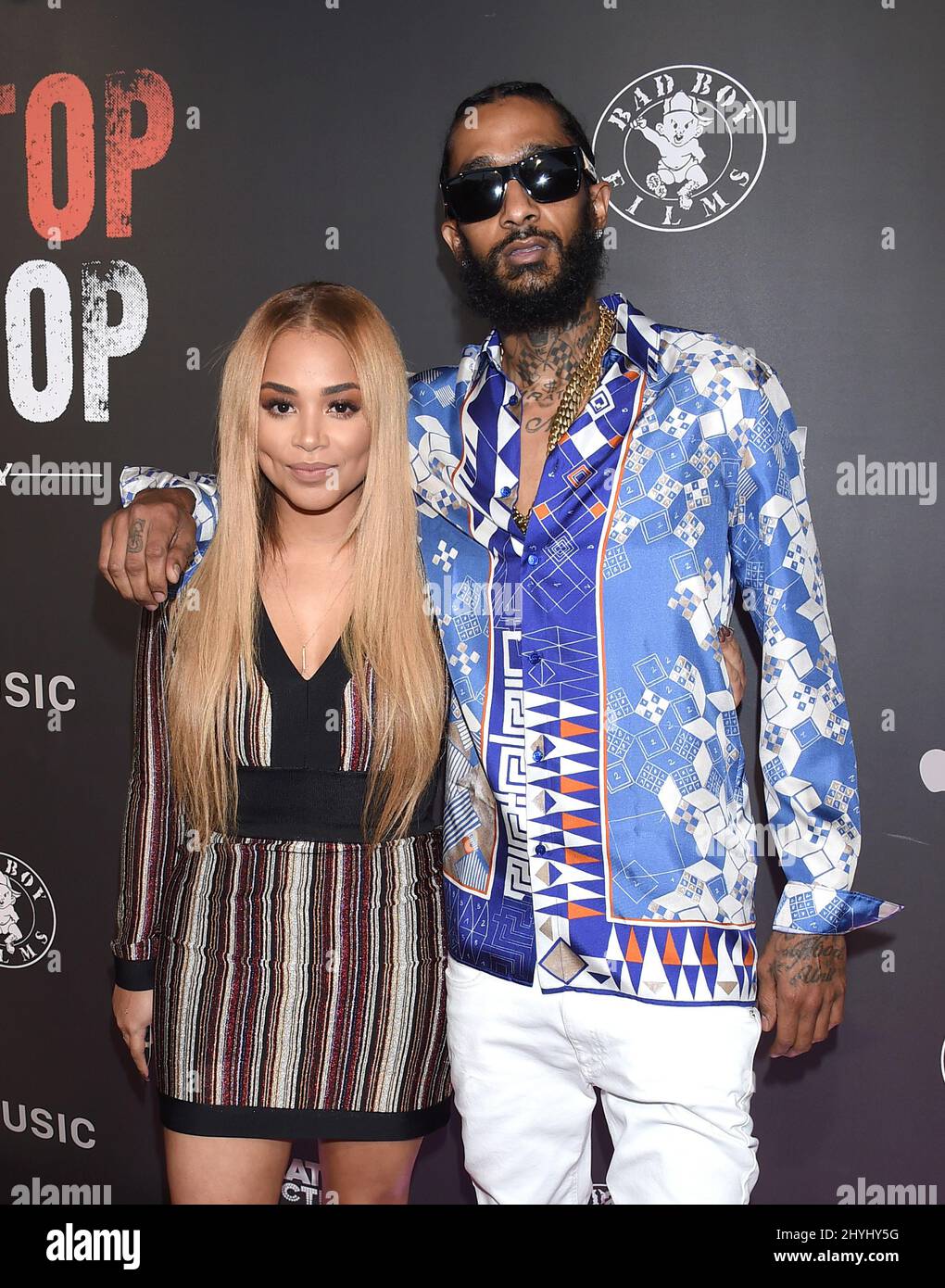 Nipsey Hussle aka Ermias Ashgedom was killed in a shooting outside his Marathon Clothing store in Los Angeles, Ca. on March 31, 2019. Stock Photo