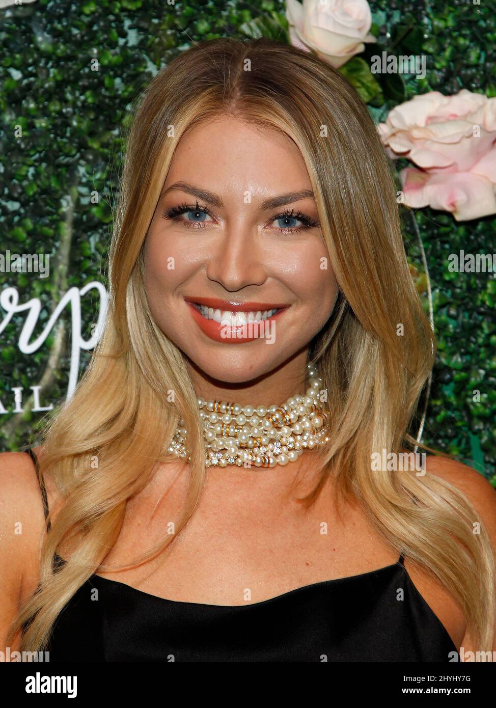 Stassi Schroeder arrives at the Vanderpump Cocktail Garden grand