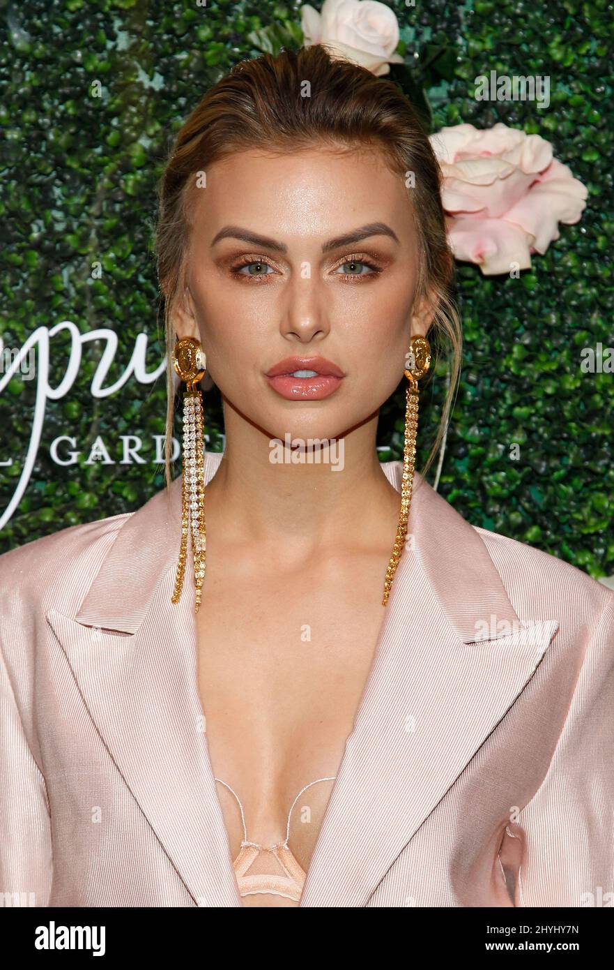 Lala Kent arrives at the Vanderpump Cocktail Garden grand opening at Caesars Palace Las Vegas Hotel & Casino on March 30, 2019 in Las Vegas, NV. Stock Photo