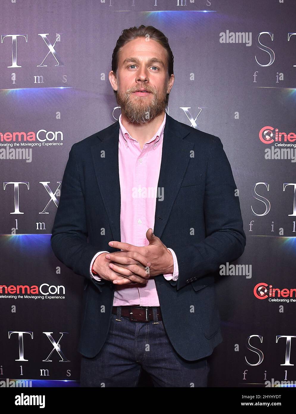 Charlie Hunnam at STXfilms 'The State of the Industry: Past, Present and Future' presentation held at Caesars Palace on April 2, 2019 in Las Vegas, NV. Stock Photo