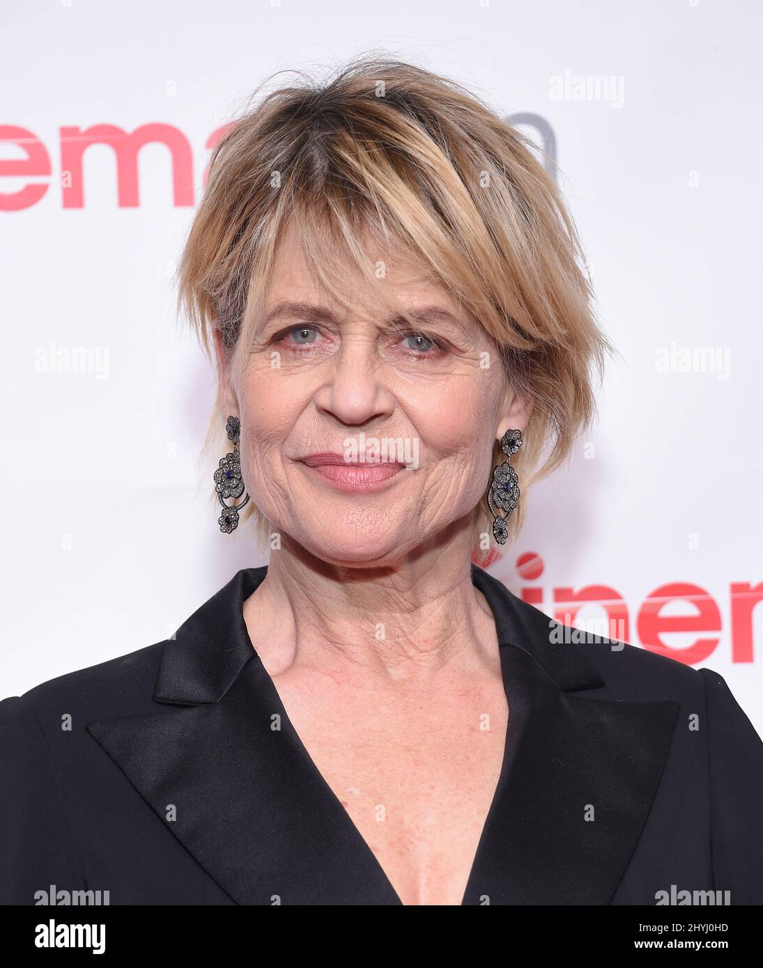 Linda Hamilton arriving to the Big Screen Achievement Awards during CinemaCon 2019 at Caesars Palace on April 04, 2019 in Las Vegas. Stock Photo