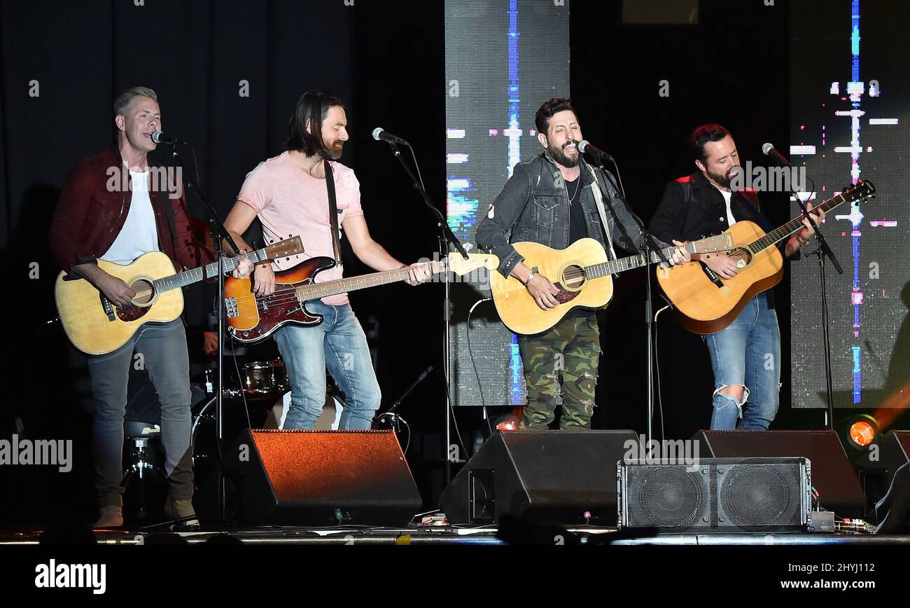 Old Dominion performing at the 7th ACM Party For a Cause - ACM Stories, Songs & Stars at Marquee Ballroom at MGM Grand Hotel & Casino on April 05, 2019 in Las Vegas, NV. Stock Photo