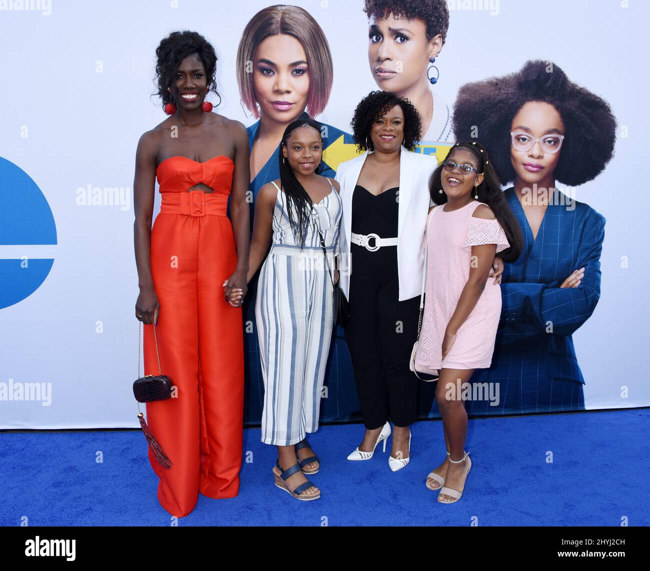 Bozoma Saint John and family attending the Los Angeles premiere of Little Stock Photo