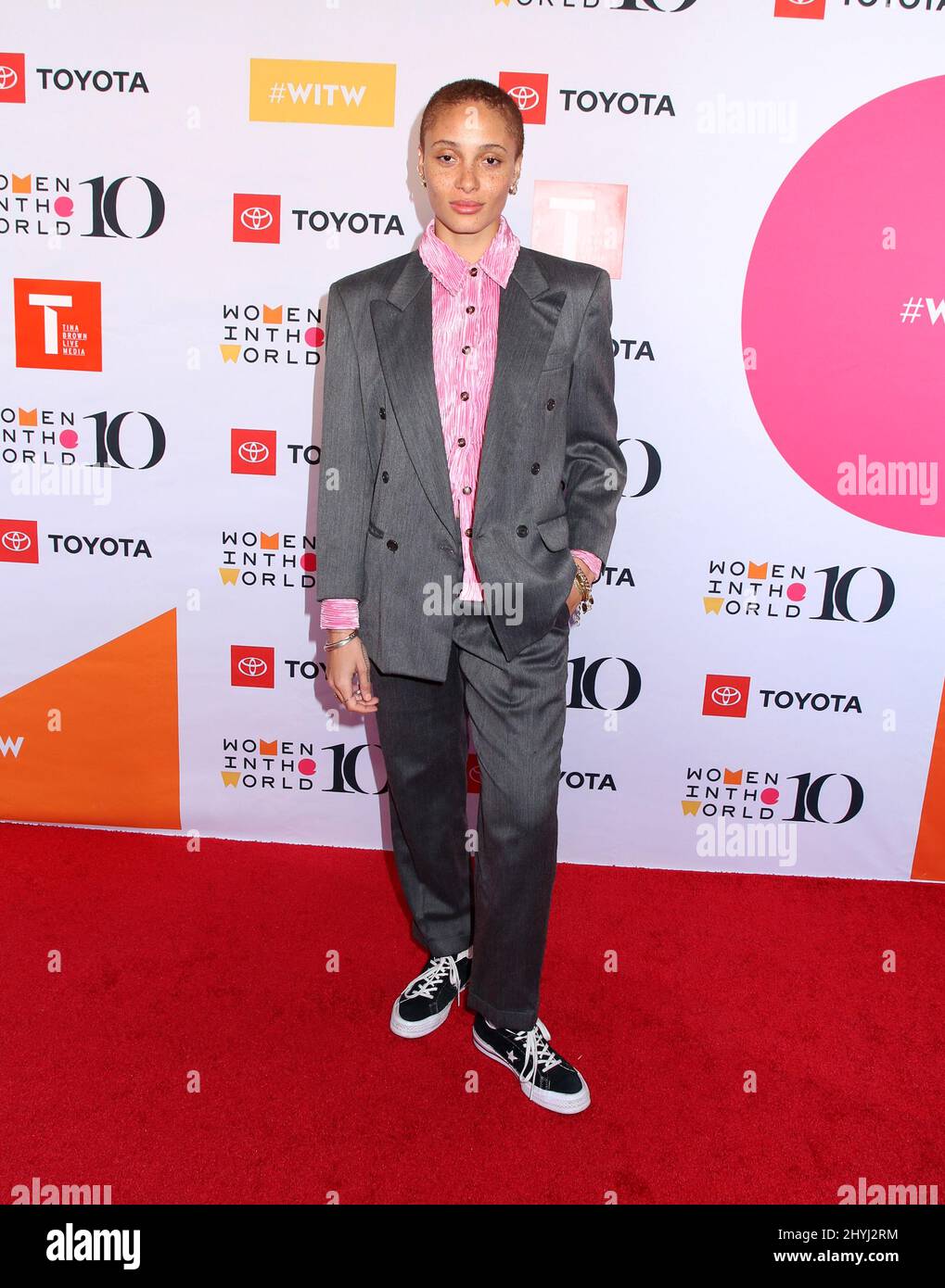 Adwoa Aboah attending the 10th Annual Women in the World Summit held at