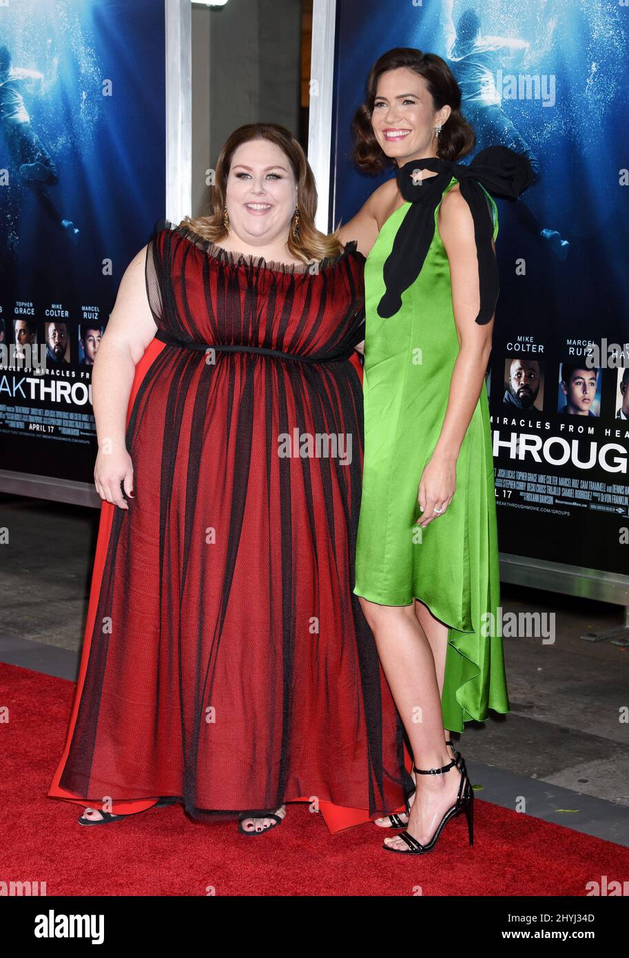 Chrissy Metz and Mandy Moore attending the Breakthrough Los Angeles