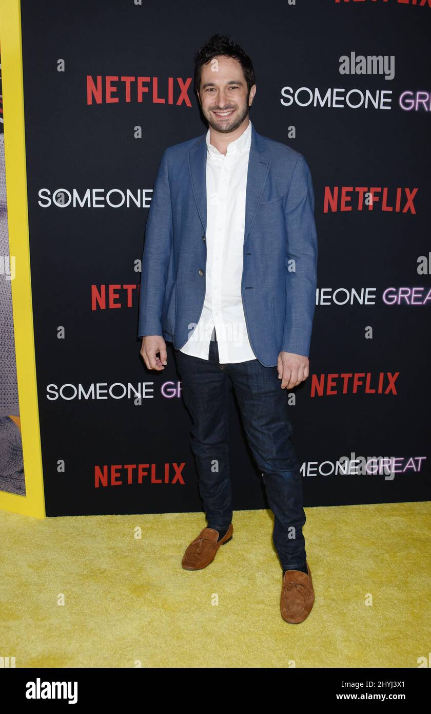 Aaron Wolf attending the Netflix's Someone Get special screening held at the ArcLight Cinemas Hollywood, Los Angeles on Wednesday April 17, 2019 Stock Photo