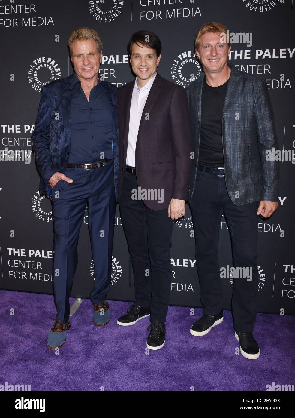 Martin Kove, Ralph Macchio and William Zabka attending the season two
