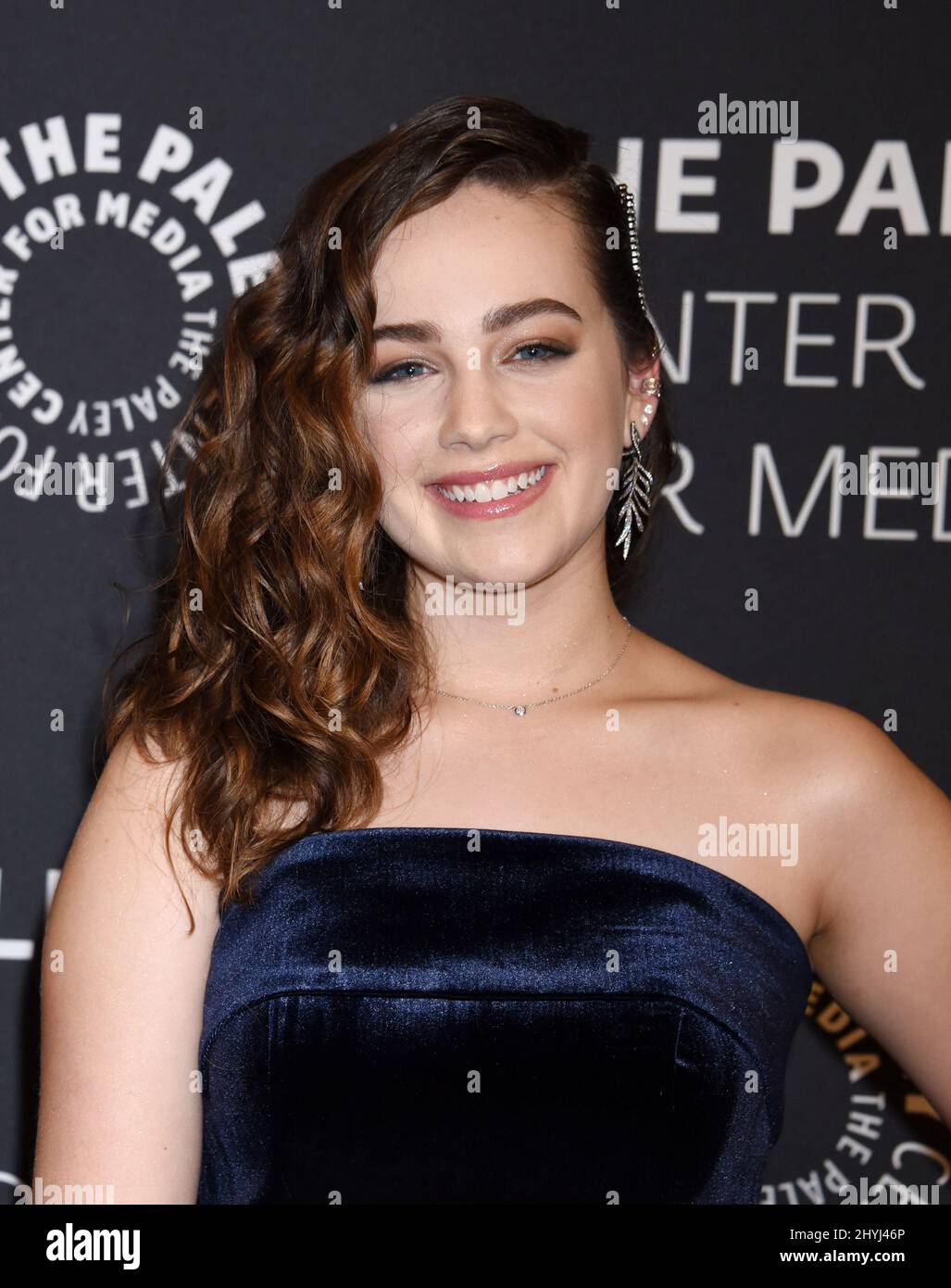 Mary Mouser Mary Mouser attending the season two premiere of Cobra Kai, in Los