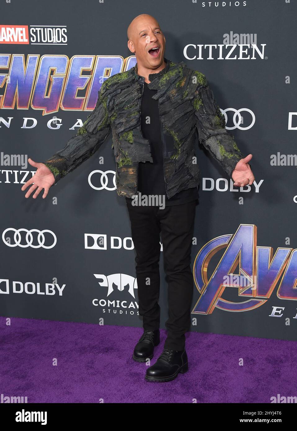 Vin Diesel attending the world premiere of Avengers: Endgame held at ...
