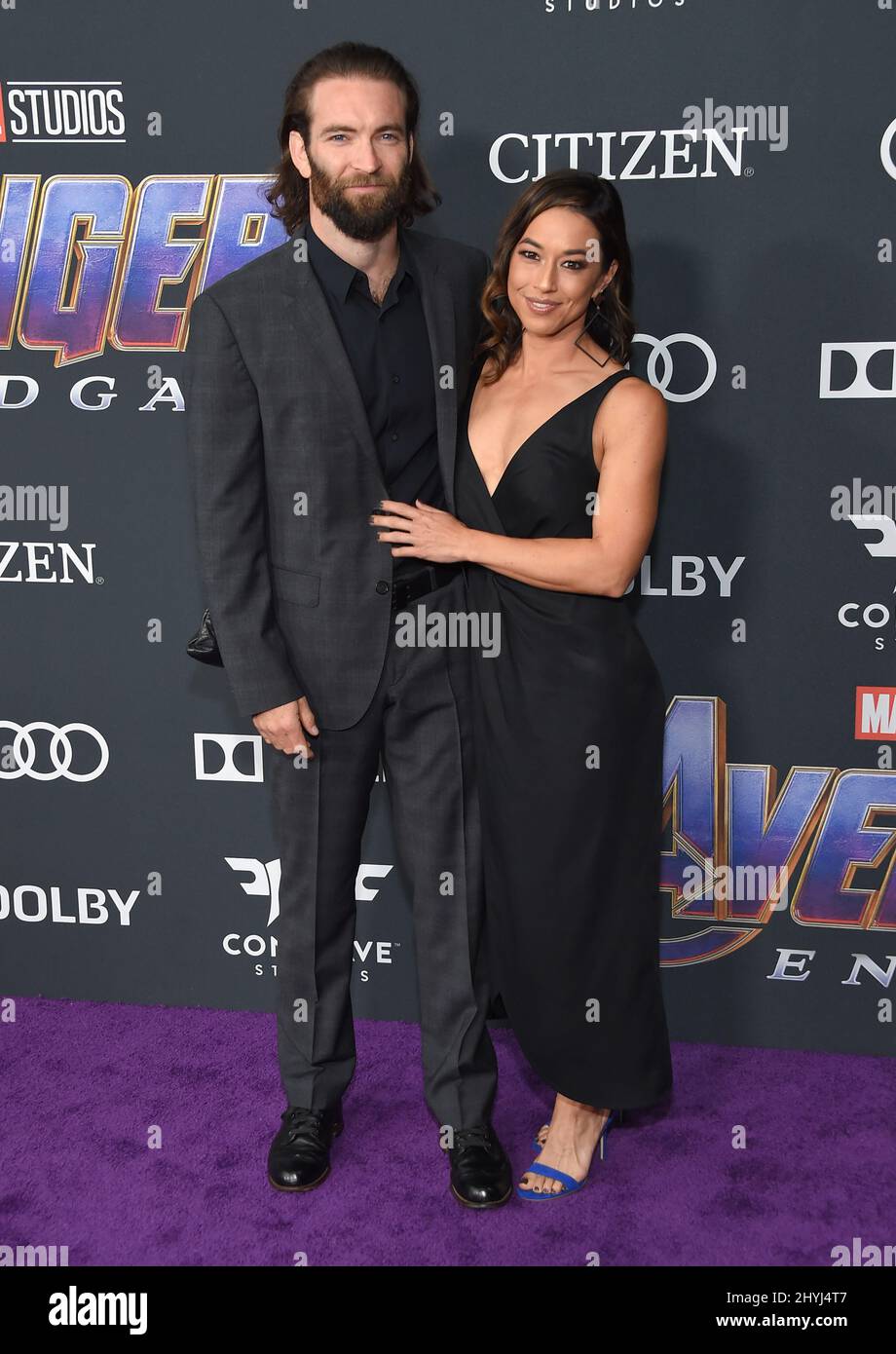 Sam hargrave attending world premiere avengers hires stock photography