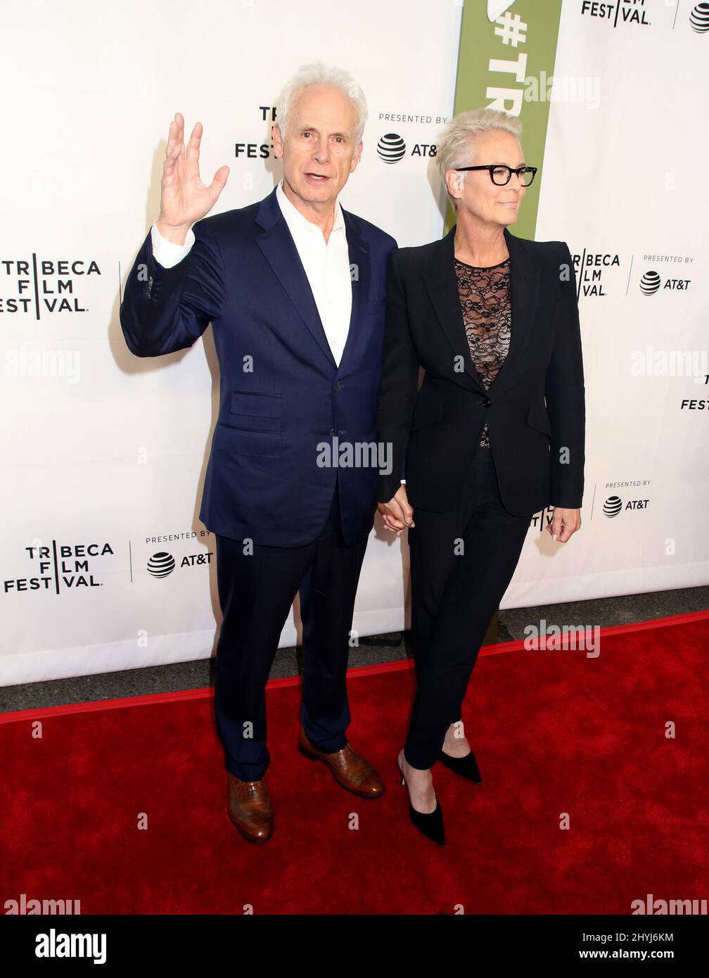 Christopher Guest & Jamie Lee Curtis attending the 2019 Tribeca Film Festival 'This is Spinal Tap' 35th Anniversary held at the Beacon Theatre on April 27, 2019 in New York Stock Photo