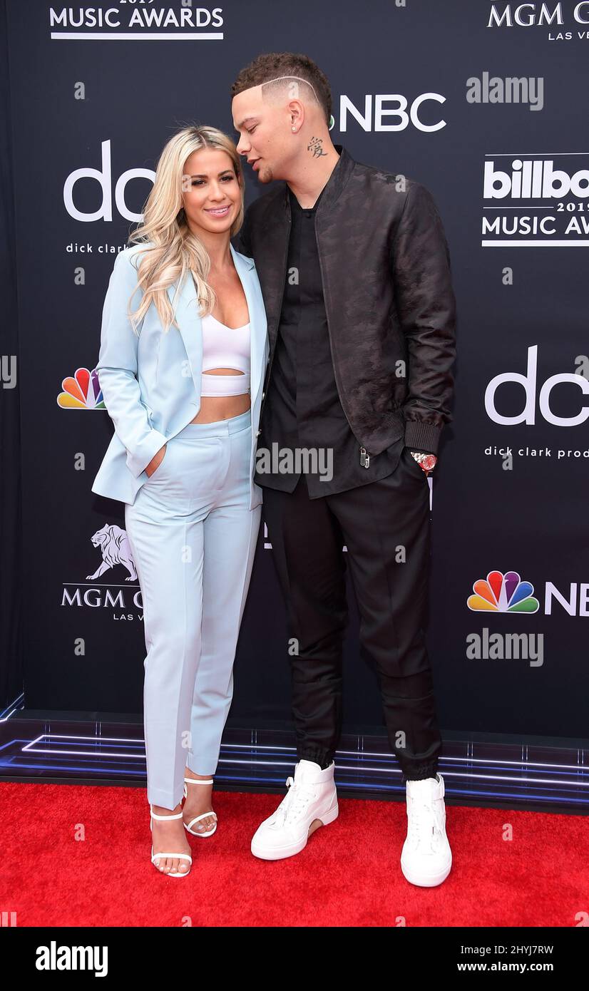 Kane Brown and Katelyn Jae attending the Billboard Music Awards 2019 at the MGM Grand Garden Arena in Las Vegas, Nevada Stock Photo