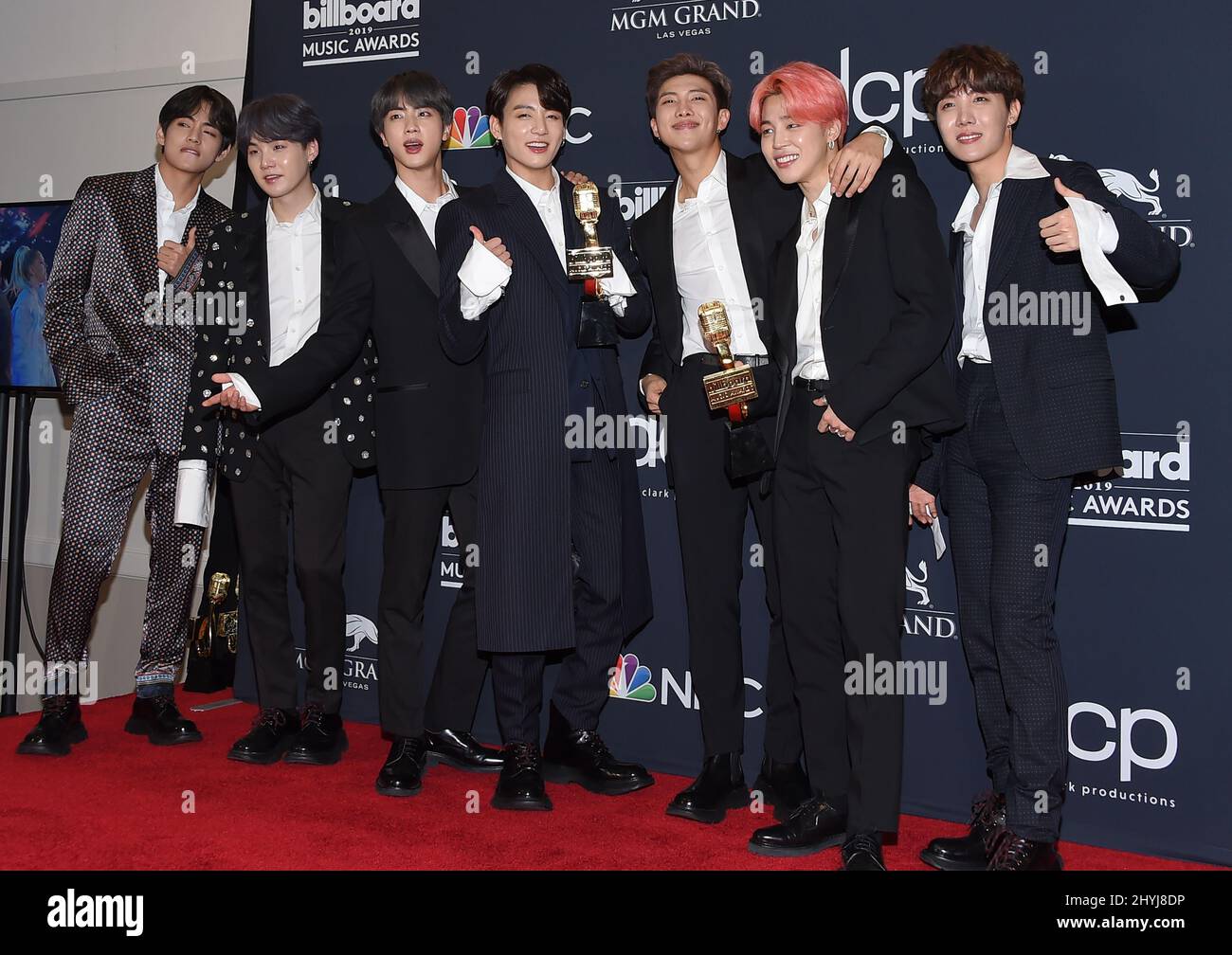 BTS attending the 2019 Billboard Music Award at MGM Grand Garden