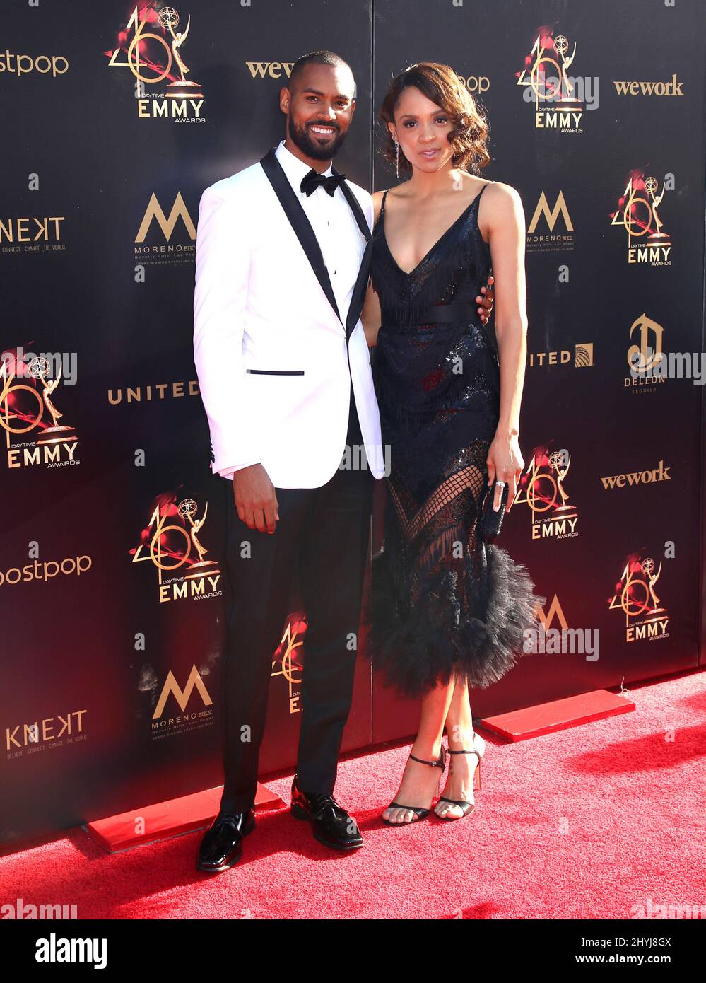 Lamon Archey & Sal Stowers attending the 46th Annual Daytime Creative Arts Emmy Awards held at the Pasadena Civic Center Stock Photo