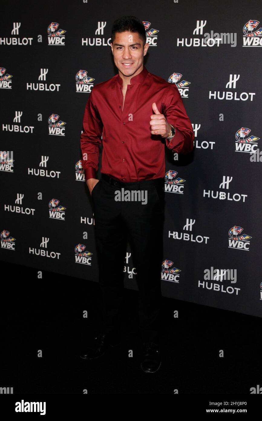 Jessie Vargas arriving at the Hublot Night of Champions Gala Dinner to Support WBC Jose Sulaiman Boxers Fund, Encore Hotel Las Vegas, USA Stock Photo
