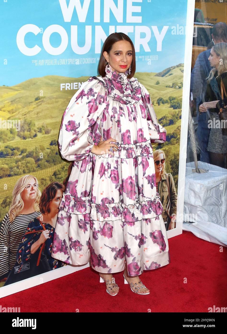 Maya Rudolph attending the 'Wine Country' World Premiere held at The Paris Theatre in New York