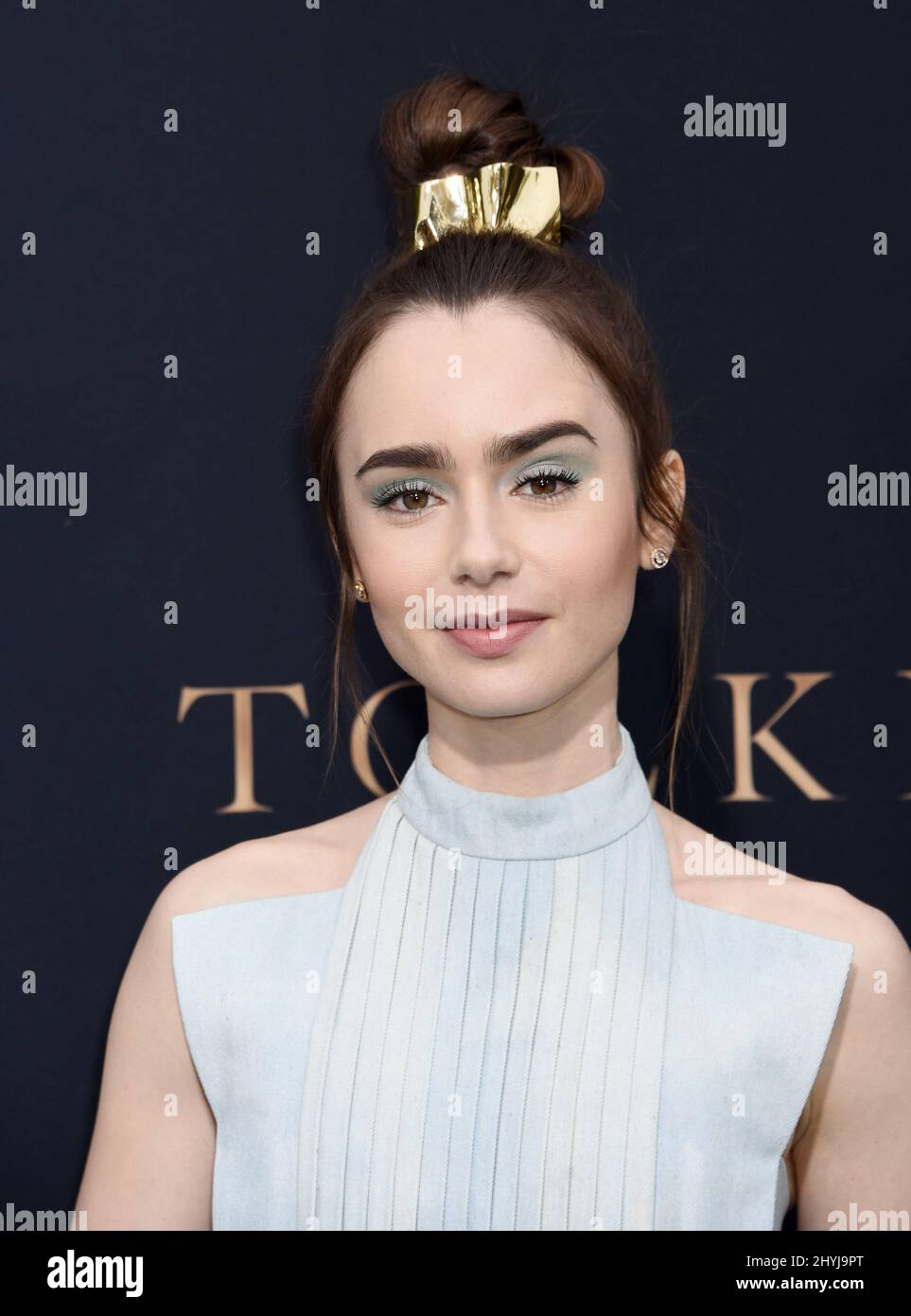 Lily Collins attending the Tolkien Los Angeles Premiere held at the