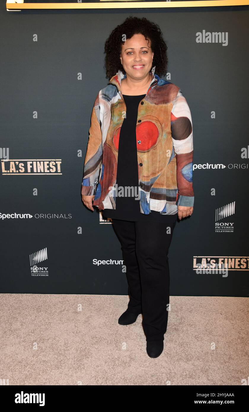 Pam Veasey attending the world premiere of L.A.’s Finest, held in West