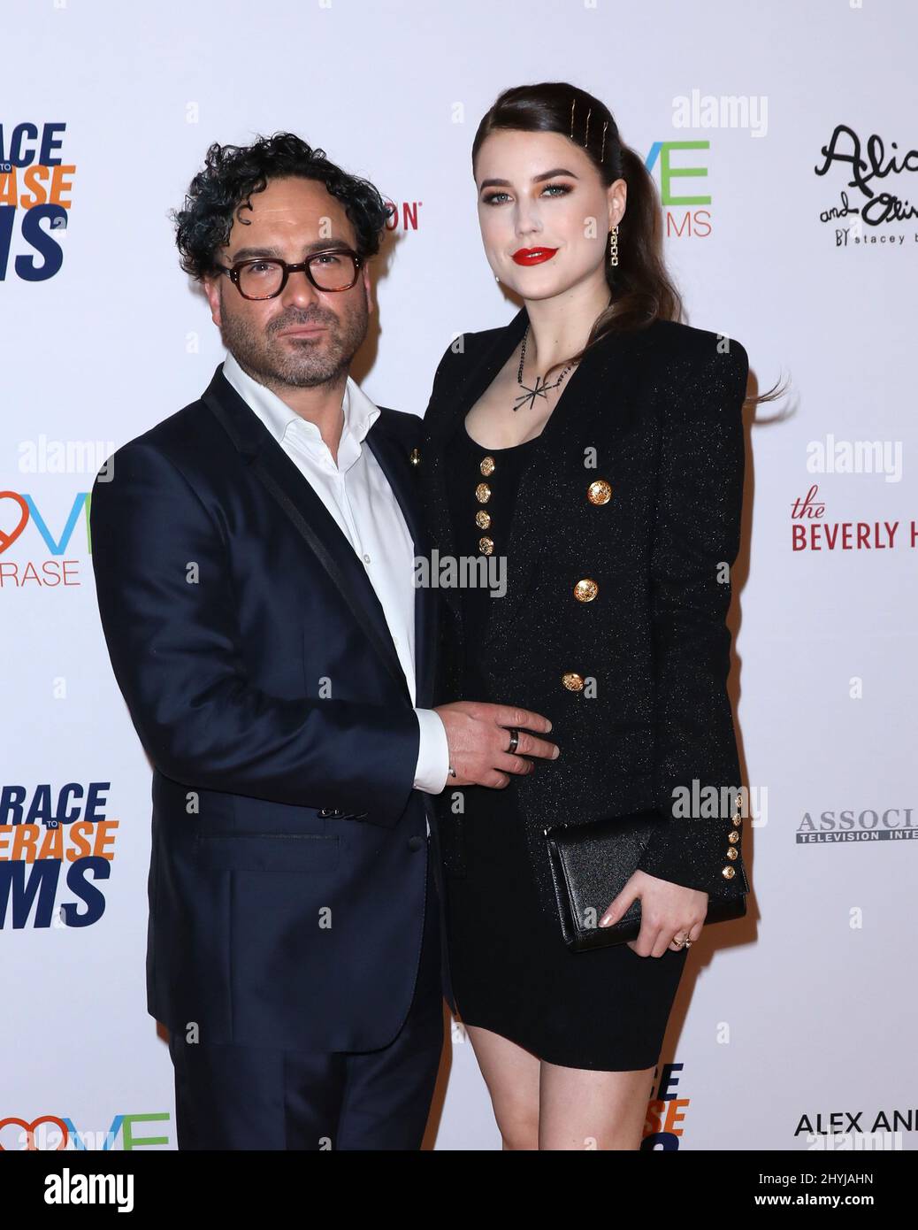 Johnny Galecki And Alaina Meyer At The 26th Annual Race To Erase Ms 