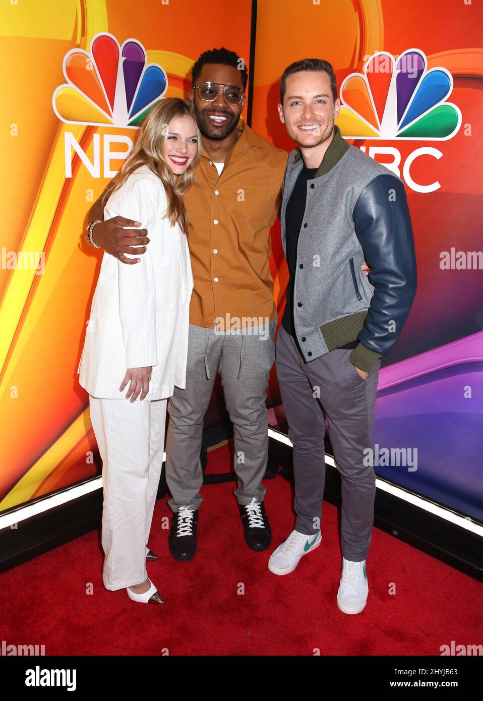 Tracy Spiridakos, LaRoyce Hawkins and Jesse Lee Soffer attending the(03)