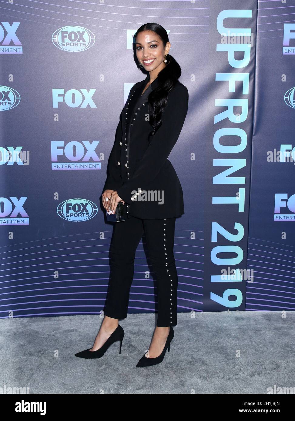 Corinne Foxx attending Fox Networks Upfront in New York Stock Photo