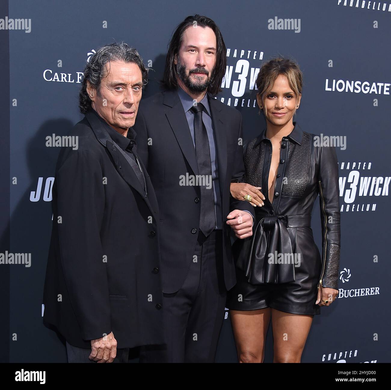Ian McShane, Keanu Reeves and Berry at the L.A. special screening of "John Wick: Chapter 3 - Parabellum" held at the TCL Chinese Theatre Stock Photo - Alamy