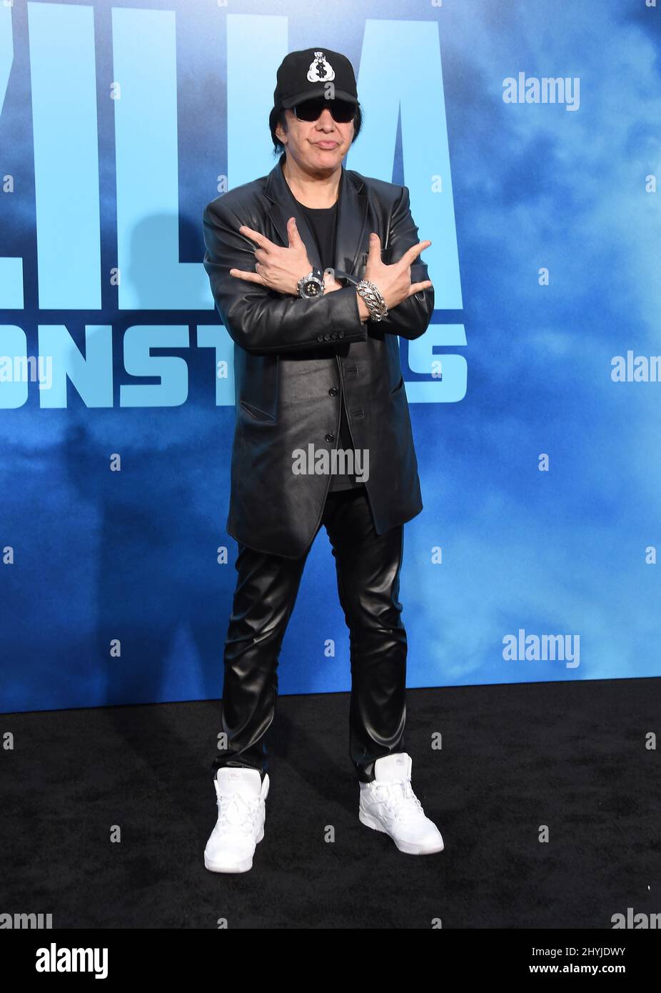 Gene Simmons arriving to the 'Godzilla: King of the Monsters' Stock Photo