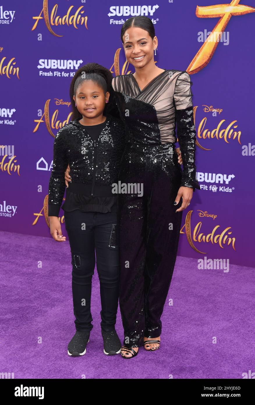 Christina Milian arriving to the 'Aladdin' World Premiere at El Capitan