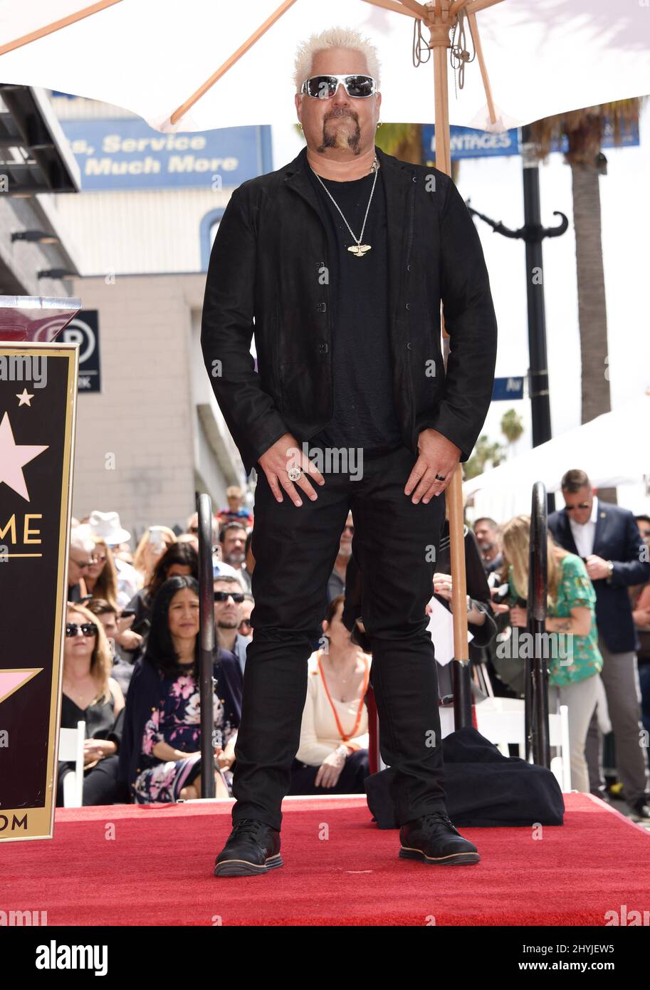 Guy Fieri at his Hollywood Walk of Fame star ceremony on May 22, 2019